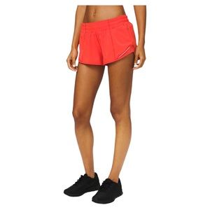 Lululemon Hotty Hot Short Size 2 Red 2.5”